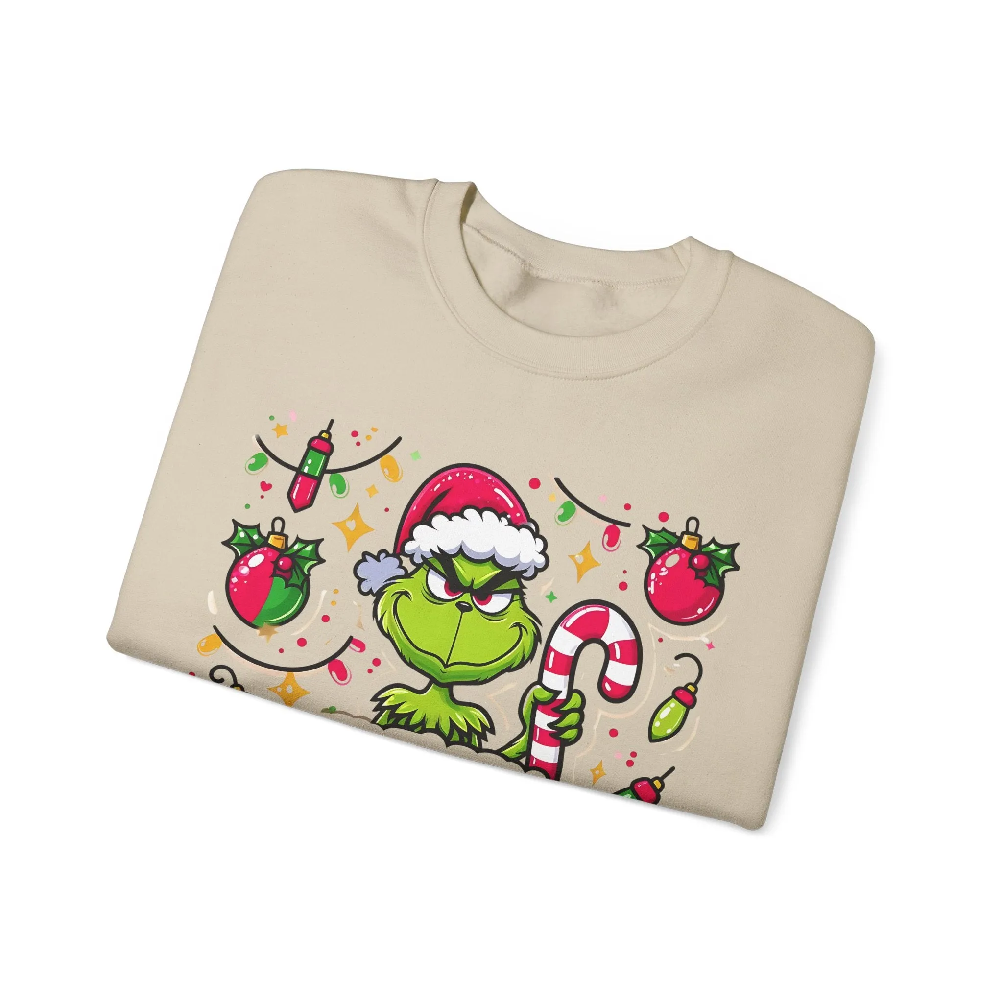 Princess Grace Feeling Extra Grinchy Crewneck Sweatshirt  Merry Holiday Humor Sweater