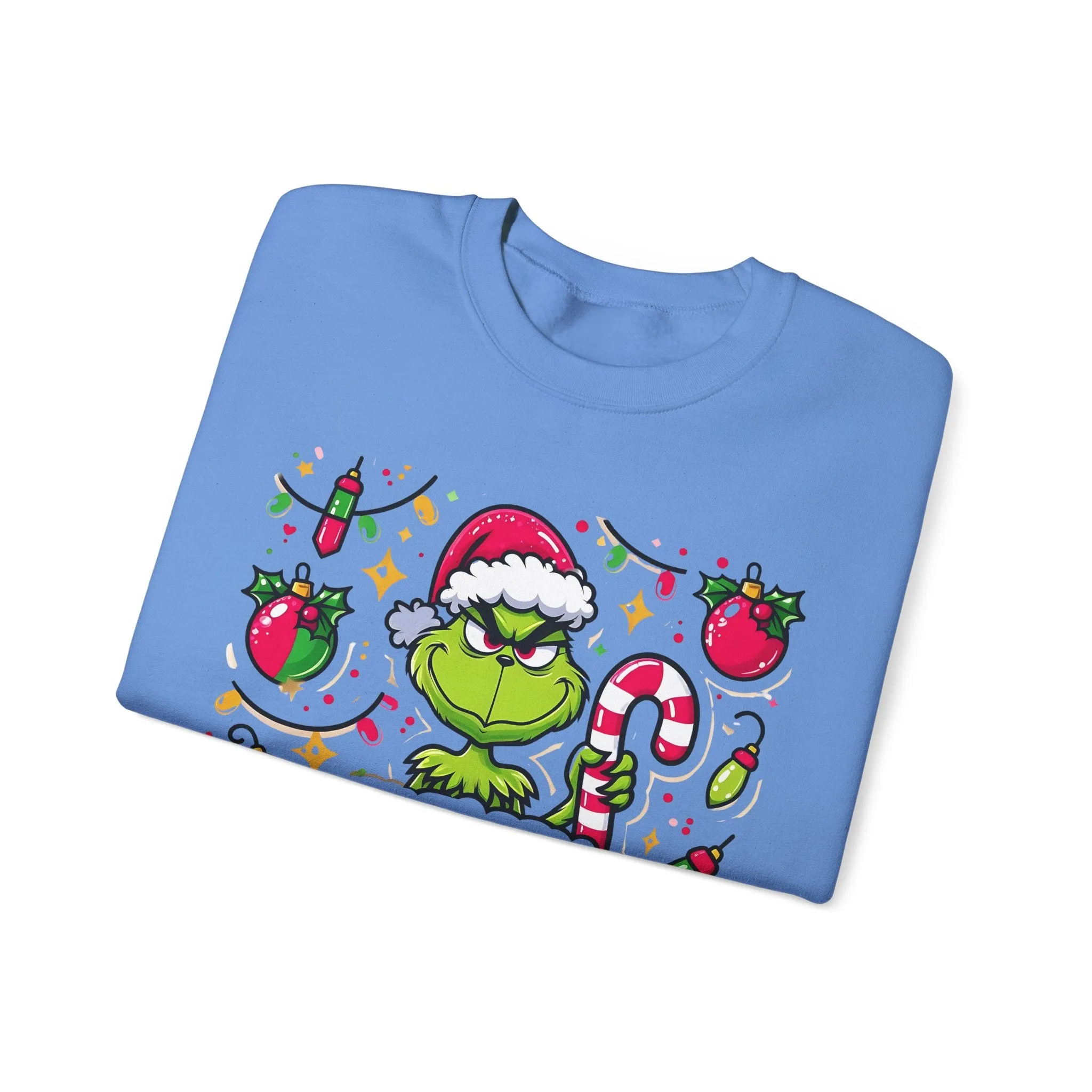 Princess Grace Feeling Extra Grinchy Crewneck Sweatshirt  Merry Holiday Humor Sweater