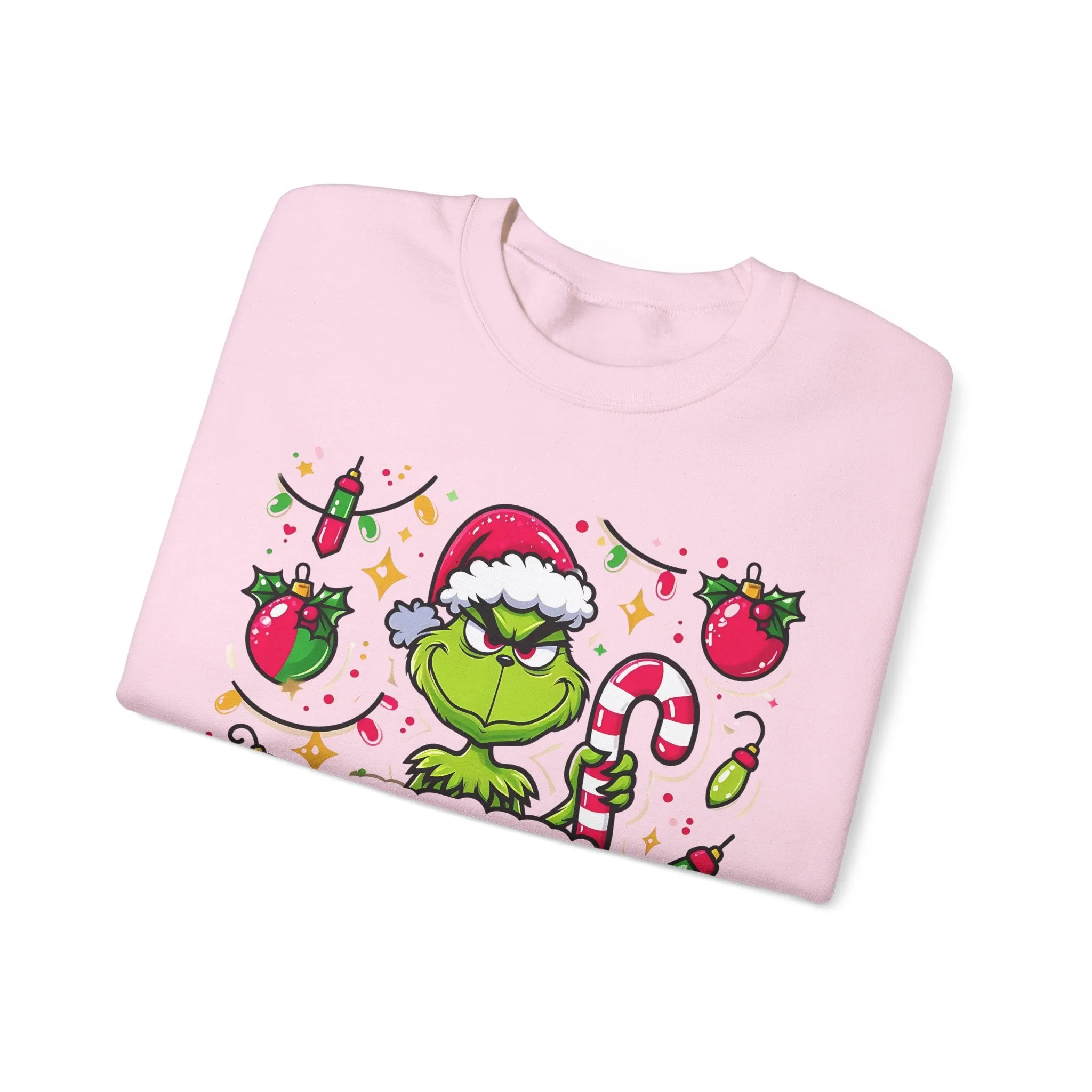 Princess Grace Feeling Extra Grinchy Crewneck Sweatshirt  Merry Holiday Humor Sweater