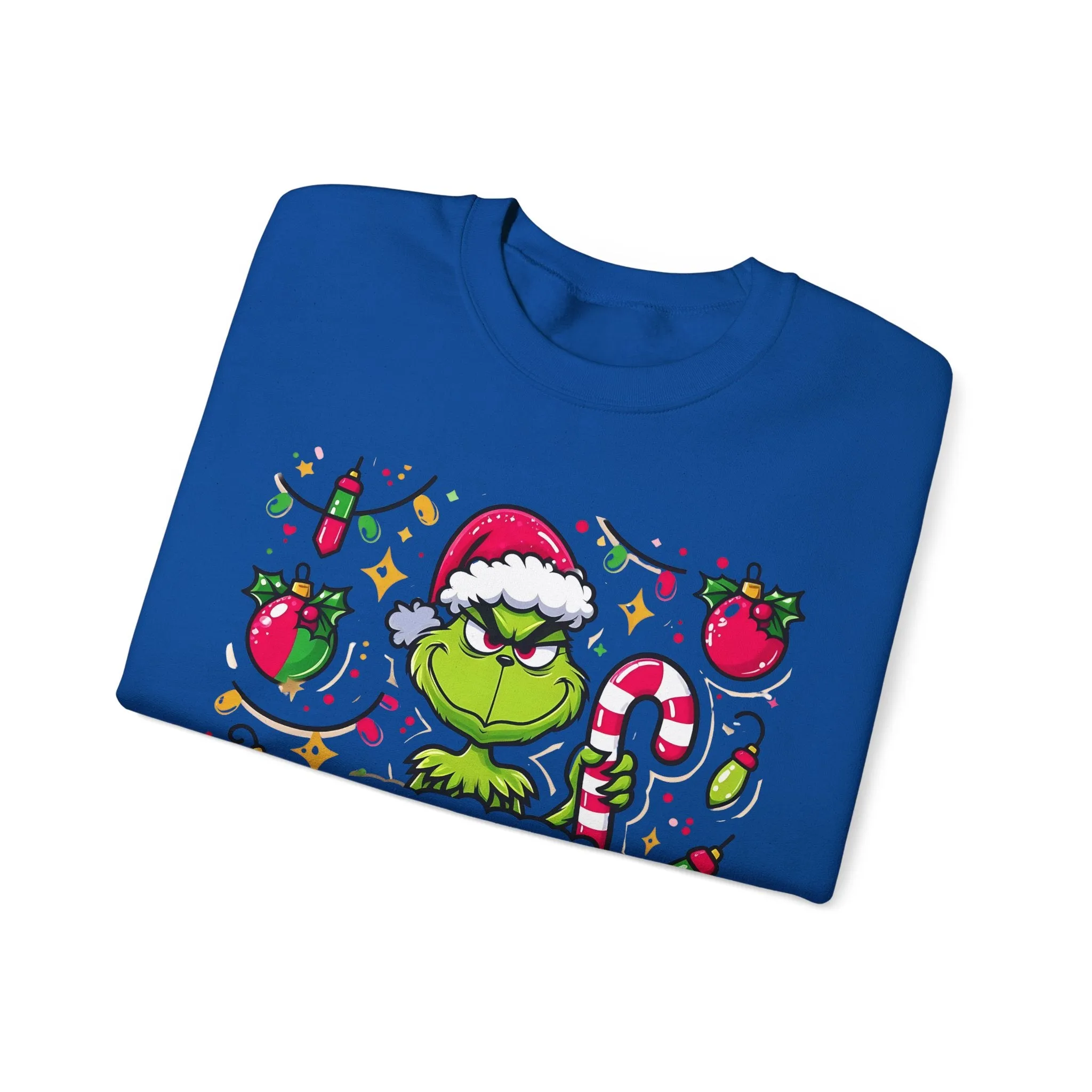 Princess Grace Feeling Extra Grinchy Crewneck Sweatshirt  Merry Holiday Humor Sweater