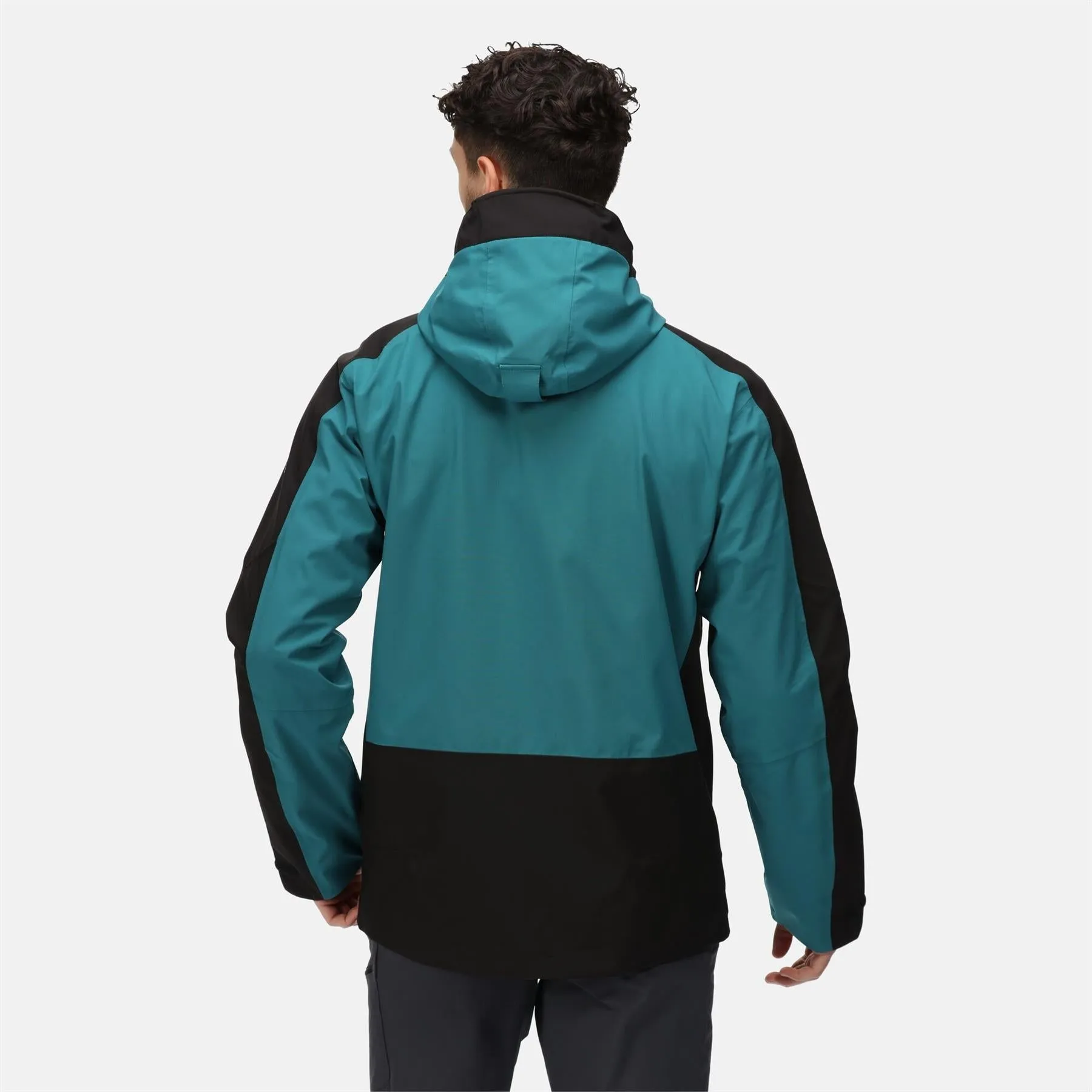 Regatta Men's Highton Stretch II Waterproof Jacket Pacific Green Black