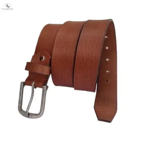 Resistance Full Grain Leather Belt For Men 1.5inch Wide Strap