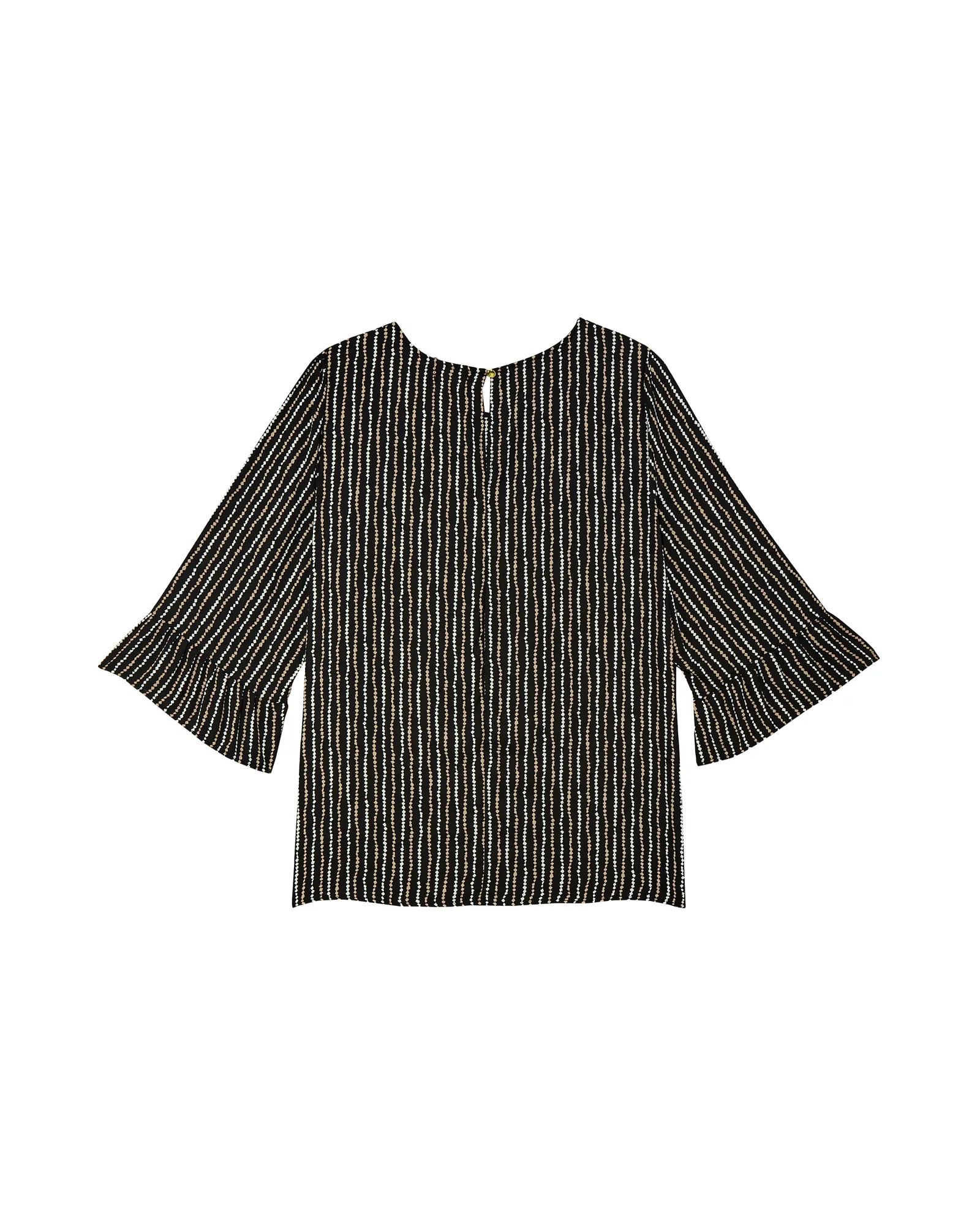 Ruah Flared Sleeve Blouse | Black / White