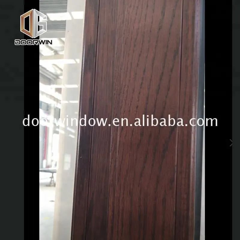 Shutter design wooden sliding door by Doorwin on Alibaba