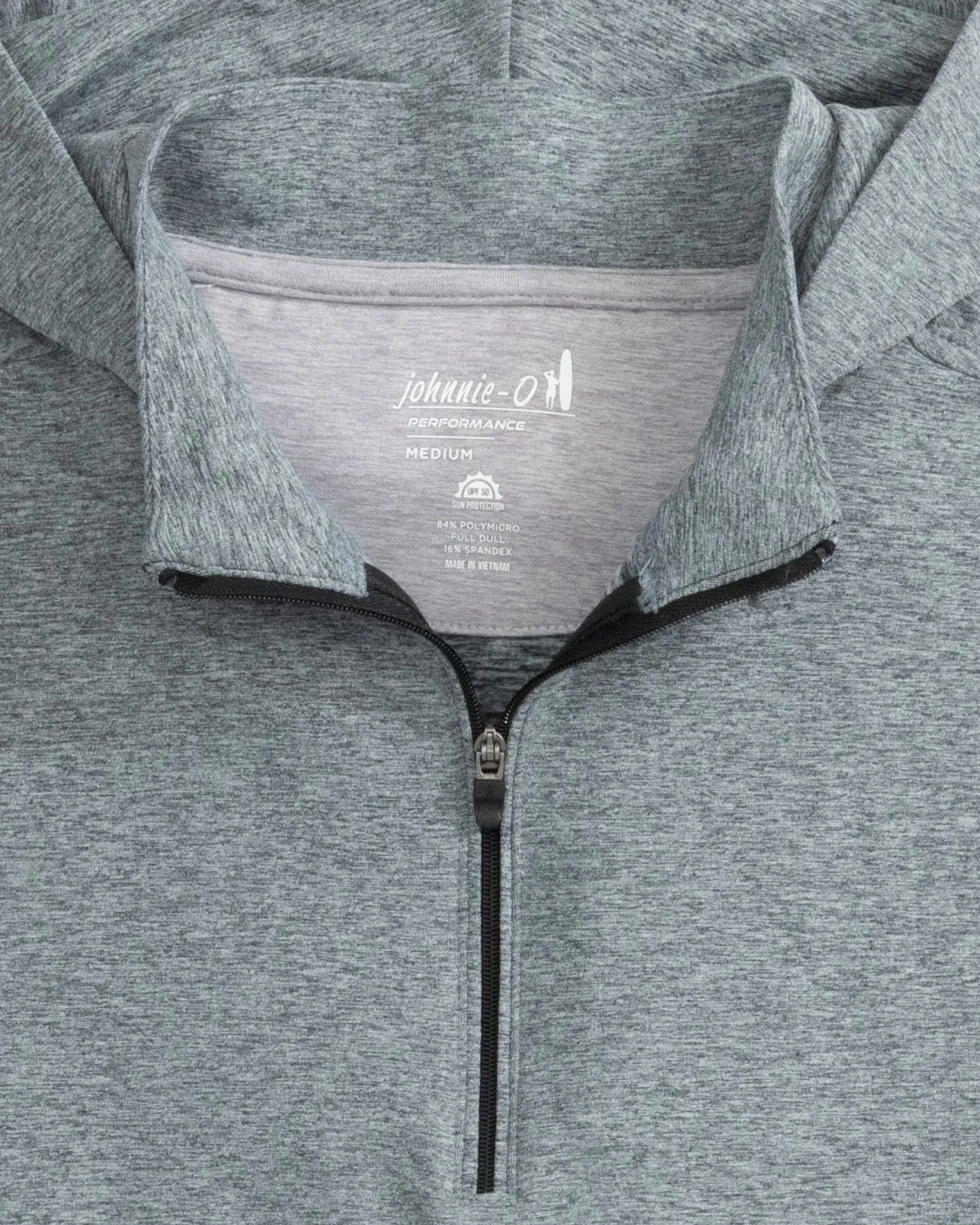 Slaton Performance 1/4 Zip Hoodie - Heather Black