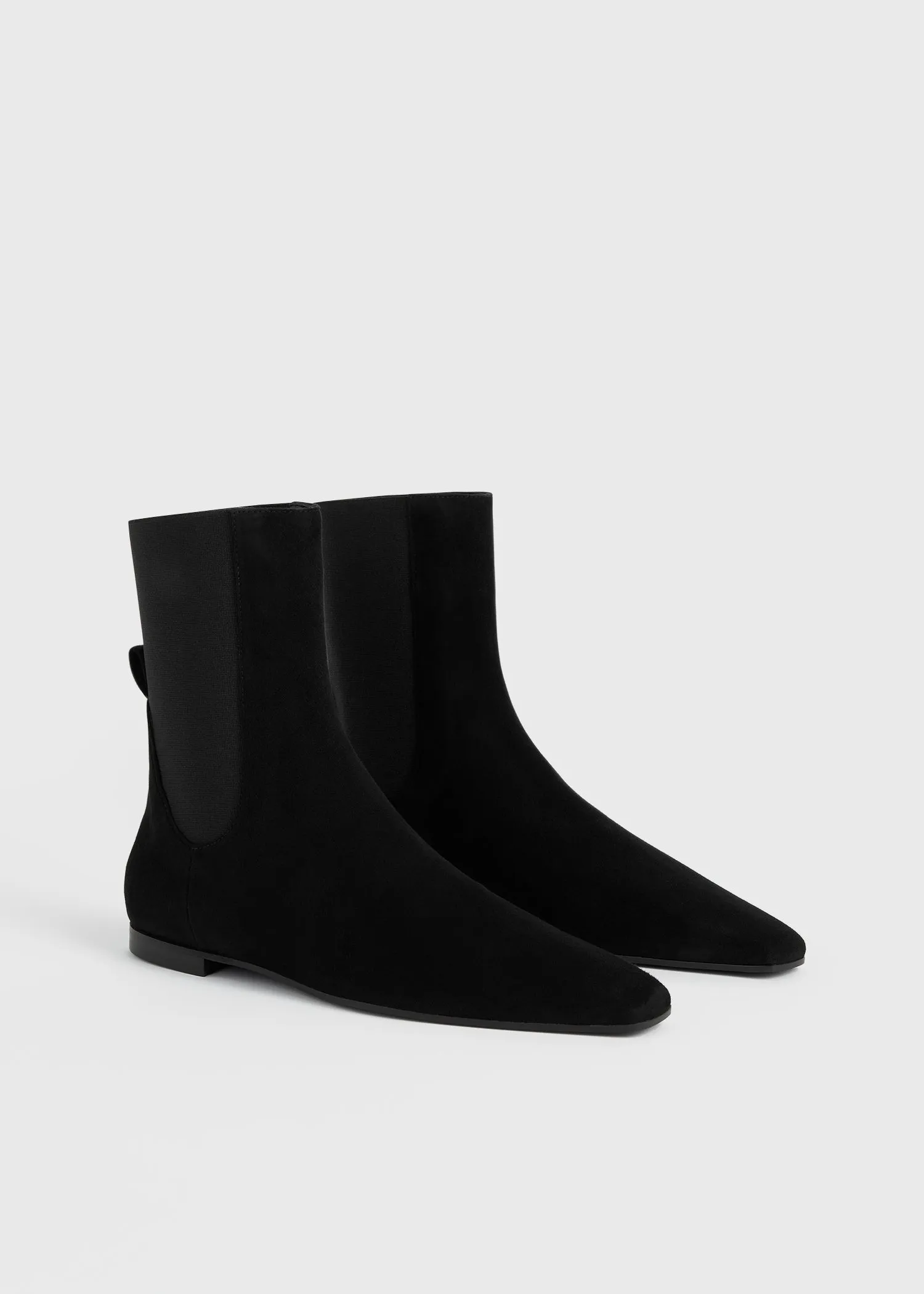 Suede Chelsea boots black