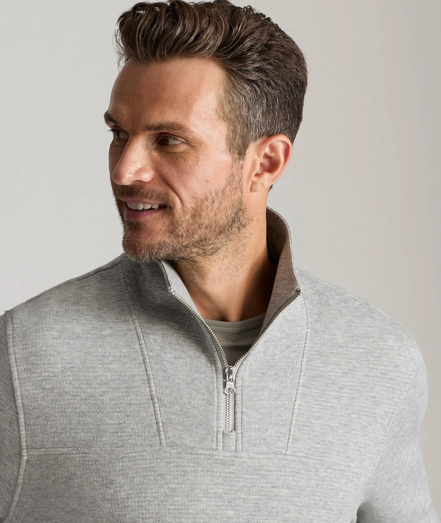 Textured Quarter-Zip Sweater - FINAL SALE