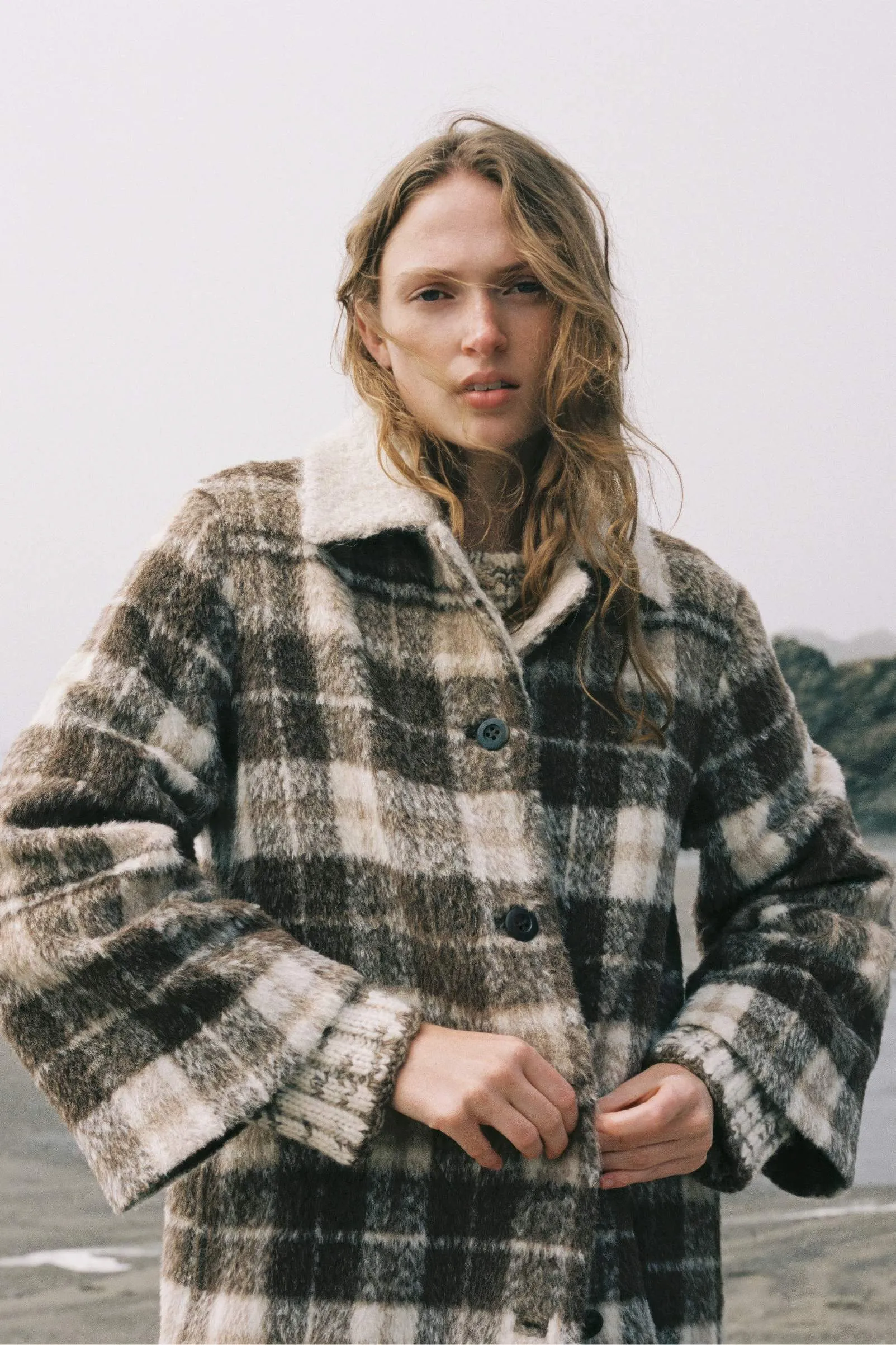 The Eleanor Coat | Wood Plaid