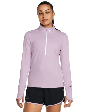 UA Qualifier Run 1/2 Zip W - Light Purple