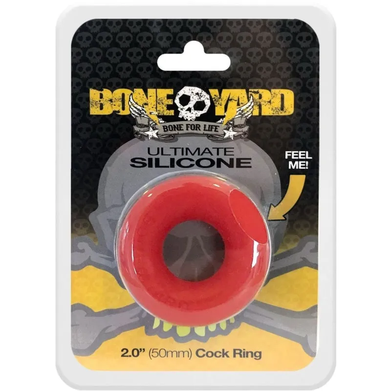 Ultimate Silicone Cock Ring - Red