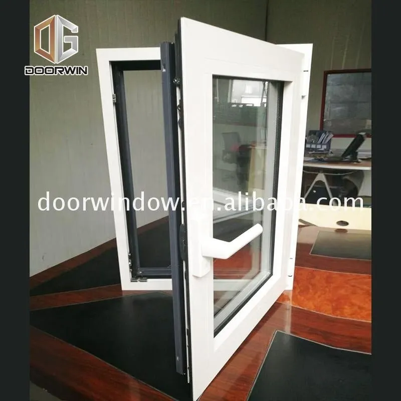 White Aluminum Tilt Turn Casement Windows in accordance to America Building Code by Doorwin on Alibaba