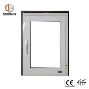 White Aluminum Tilt Turn Casement Windows in accordance to America Building Code by Doorwin on Alibaba