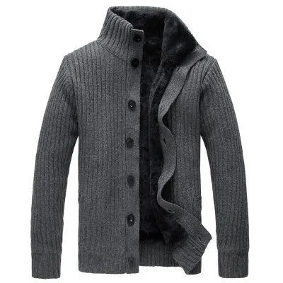 Winter Men's Thick Warm Sweater Coat Jacket