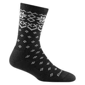 Women's Darn Tough Shetland Crew Lightweight Lifestyle Sock Color: Charcoal