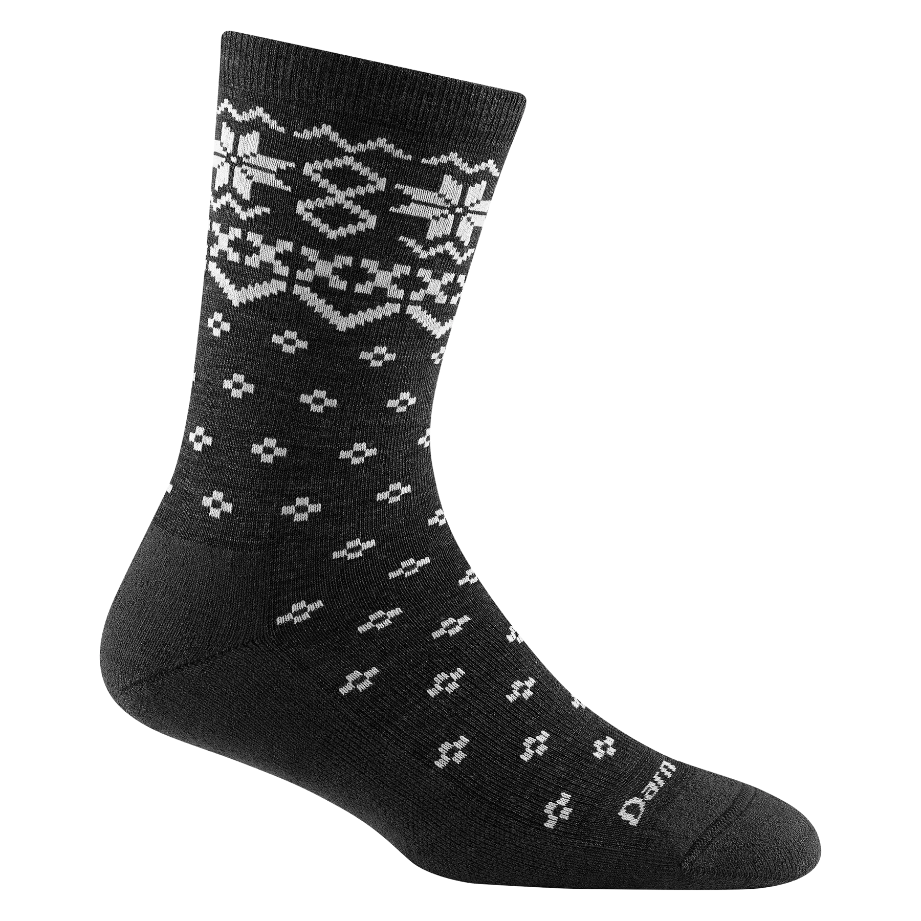 Women's Darn Tough Shetland Crew Lightweight Lifestyle Sock Color: Charcoal