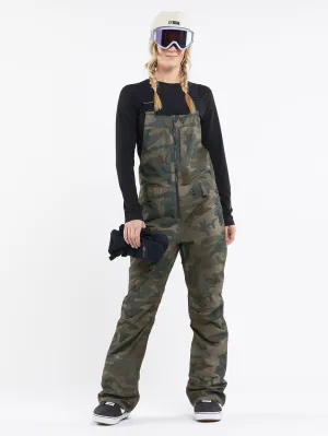 Womens Swift Bib Overalls - Cloudwash Camo